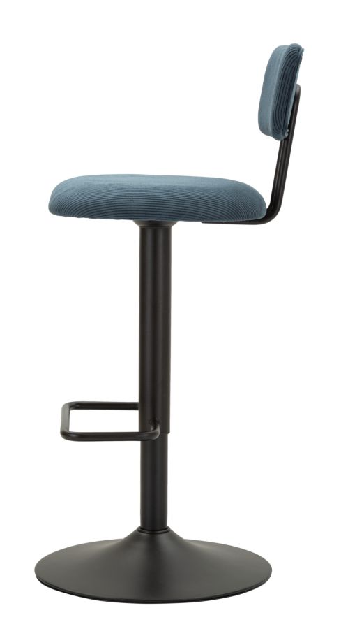 Bar Stool With Lift Light Navy Cm 41X47,5X85-106,5(Seat Cm 61-83) Set 2Pcs