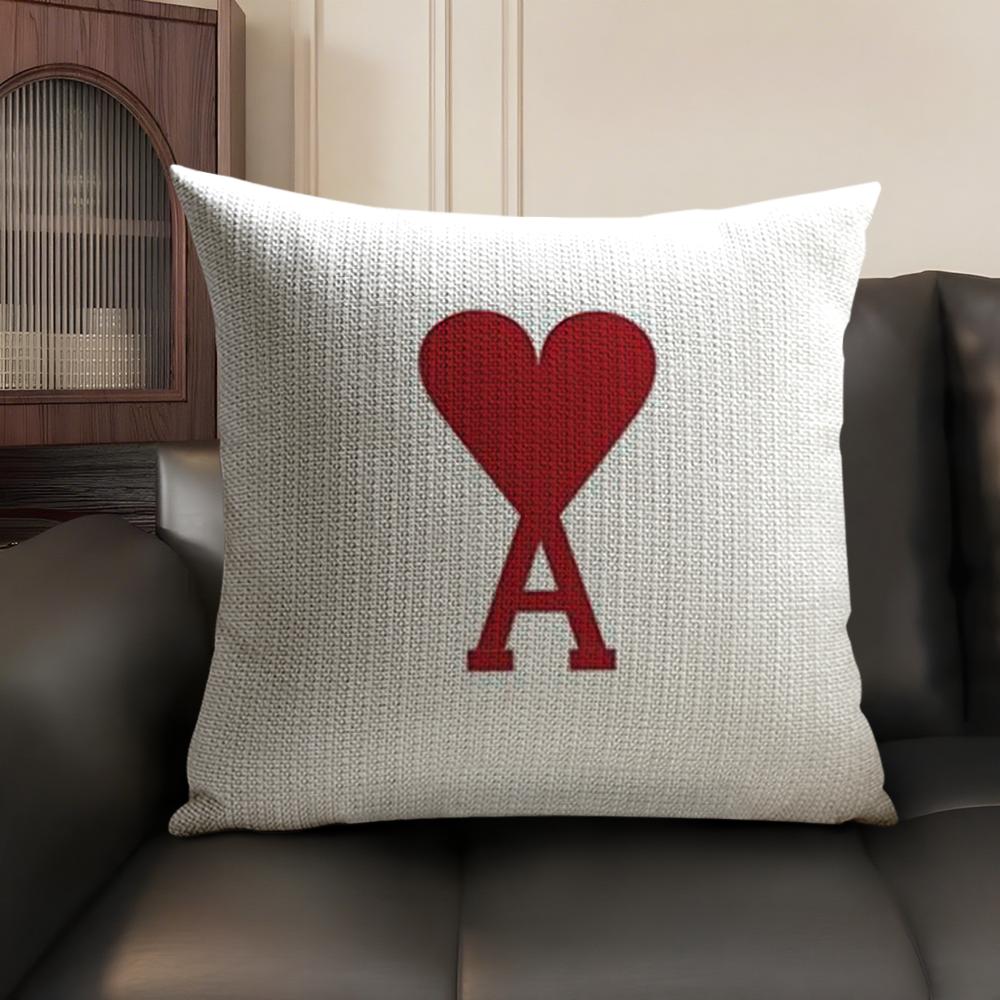 Fashion Luxury AAmi Cushion Cover Natural Linen Organic Fabric DoubleSided Printing Home Decor Breathable Environmentally