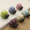 Single Hole Ceramic Pumpkin Handle European Style Drawer Knobs Retro Cabinet Knob  Furniture