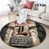 Death Note Round Area Rug Carpet Rug For Living Room Bedroom Sofa Playroom Decor Nonslip Floor Mat