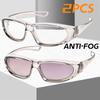 2PCS Anti Blue Light Glasses Transparent Sand-proof Anti-shock Biking Safe Goggles for Men & Women