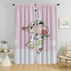 Window Curtain for Room 2 Panel Crayon Partition Tulle for Bedroom Modern Living Room Curtains Shades Home Interior Curtains
