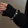 Браслеты из стерлингового серебра 925 пробы с белыми хрустальными бусинами для женщин и девушек, тонкие ювелирные изделия