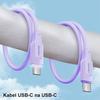 Usams Kabel Usb-C Na Usb-C 100W 1,2Mport Display Fast Charging  Lithe Series Biały/White Sj567Usb02 (Us-Sj567)