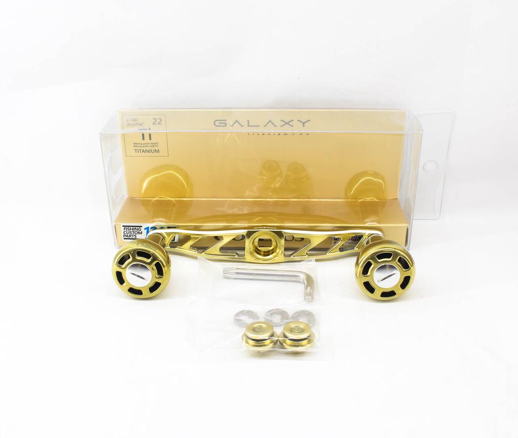 Gomexus BD120HTA30CQGD Ручка алюминиевая золотая 120 мм 8x5 мм Shimano (8471)