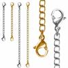 Silver Black Necklace Bracelet Lobster Lock DIY Extender /Safety Chain Extender Jewelry Accessories