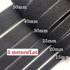 5Meter/Lot 20-50mm Black White Non-Adhesive Fastener Tape Hook and Loop Velcros Tape No Glue DIY Sewing Accessories Magic Strips