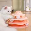 Ball Spinning Cat Toy Rotating Slide Cat Toy Dog and Cat Pet Supplies Interactive Cat Toy with Ball Spinning and Rotating Slide