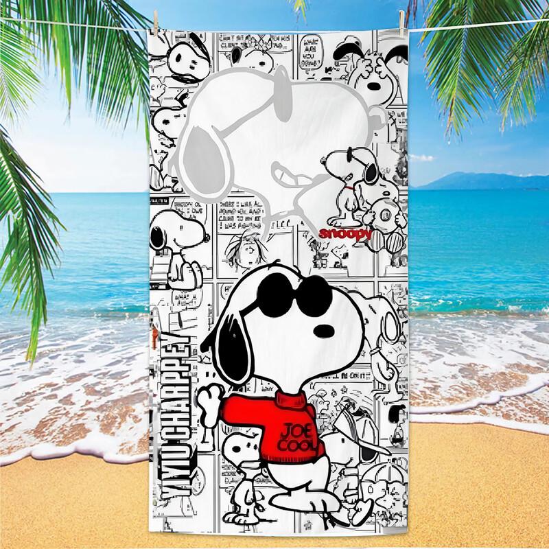 Snoopy Absorbent Printed Beach Towel 2-Piece Set