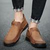 Сапоги из спилка ручной работы, мужская обувь, удобные ботильоны для мужчин, повседневная обувь, обувь для инструментов большого размера