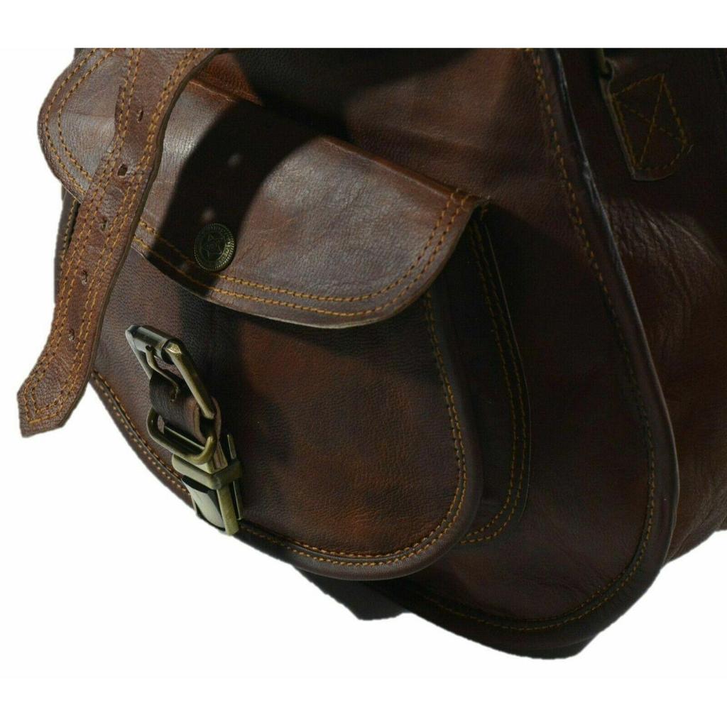 Vintage Satchel Women's Brown Messenger Genuine Cross-body Sling Shoulder Bag