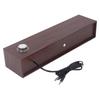 Wooden Computer Speakers Desktop Soundbar HiFi Stereo Sound AUX in Wired USB Powered Soundbar for PC Laptop Tablets