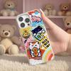 For iPhone 16 Pro Magnetic Case TPU PC Phone Cover with Detachable Green Lucky Cat Backplate