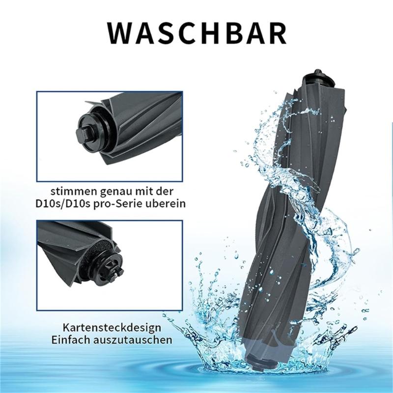 HEPA Filter System Main Edge-Sweeping Brush Mop Anti-Allergen Suitable for DreameD10S/D10S PRO Robot Vacuum Cleaner Part