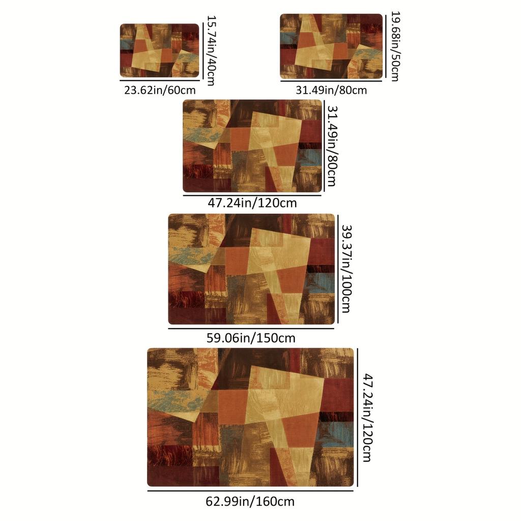 1 шт., креативный лоскутный дизайн, кухонный ковер, против усталости, кухонный коврик, водонепроницаемый нескользящий набор ковриков, коврик для бегуна, прикроватный ковер, впитывающий ковер