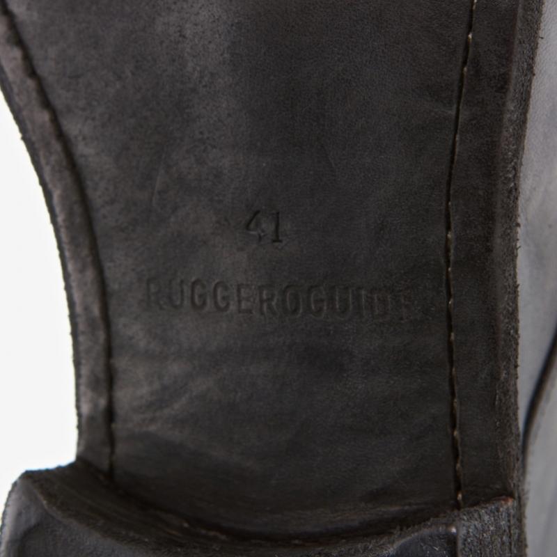 Ботильоны Guidi Soft Horse из полнозернистой кожи 994x Blkt