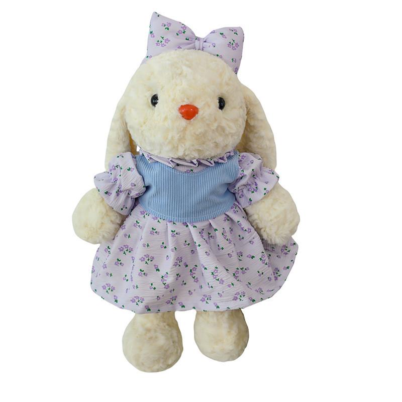 Cute Floral Dress Bunny Plush Cartoon Children Pillow Pillow Girl Birthday Gift