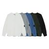 STONE 25FW Unisex Ribbed Badge Crew Neck Knitwear Sweater
