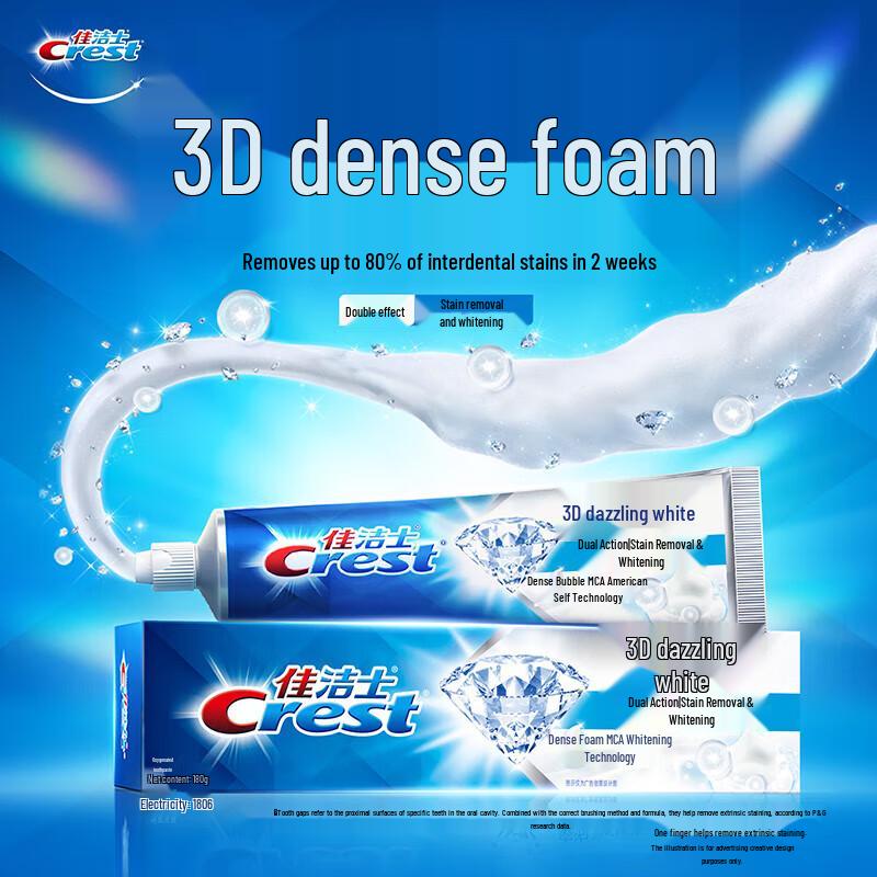 Crest 3D White Dual Action Toothpaste 5-Pack