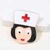 Brooches Badge Metal Enamel Pins Doctors Gold Lapel Pin Vintage Jewelry Cartoon Nurse Brooch