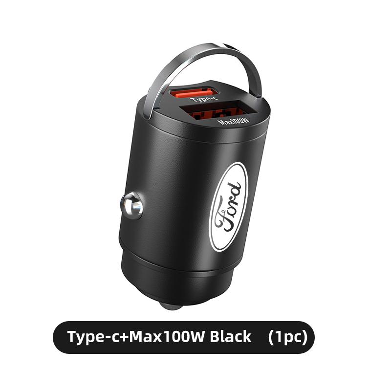 BBBO4 Car Accessories Phone Charger Pull Ring Power Adapter For Ford mk2 mk3 Ranger Mondeo mk4 S-MAX Kuga Mustang Fusion