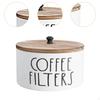 Держатель кофейного фильтра, контейнер для кофе, дерево, стойка для хранения, подставка для кофейной бумаги, хранение