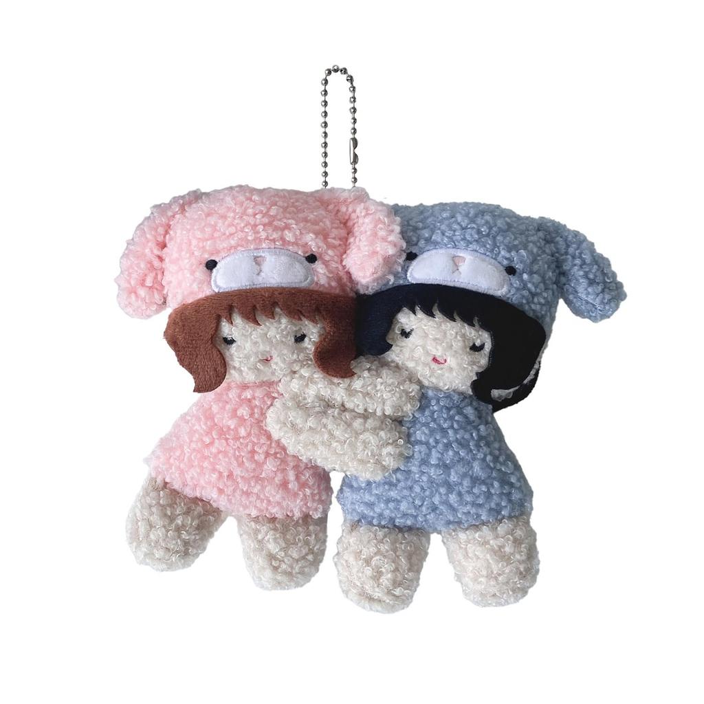 AS KNOW AS plus (ASKNOW AS PLUS) ZY0559 Mofumofumo Plush Toy Keychain Charm, a collaboration item with the Mofumofumo collaboration, available in