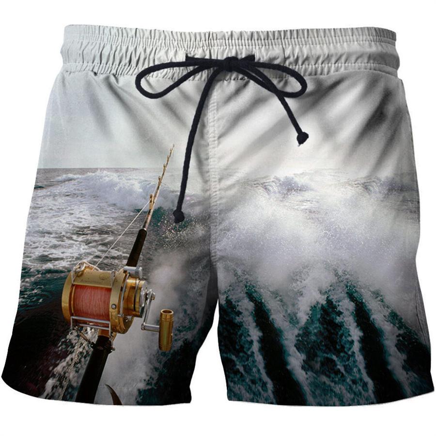 Men Shorts Summer 3D Printed Casual Ordinary Youth Beach Short Pants Spring Little Stretch Short Trousers