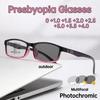 Fashion Small Frame Multifocal Photochromic Reading Glasses Ultra-Light Anti-Blue Light Glasses Fashion Presbyopia Glasses
