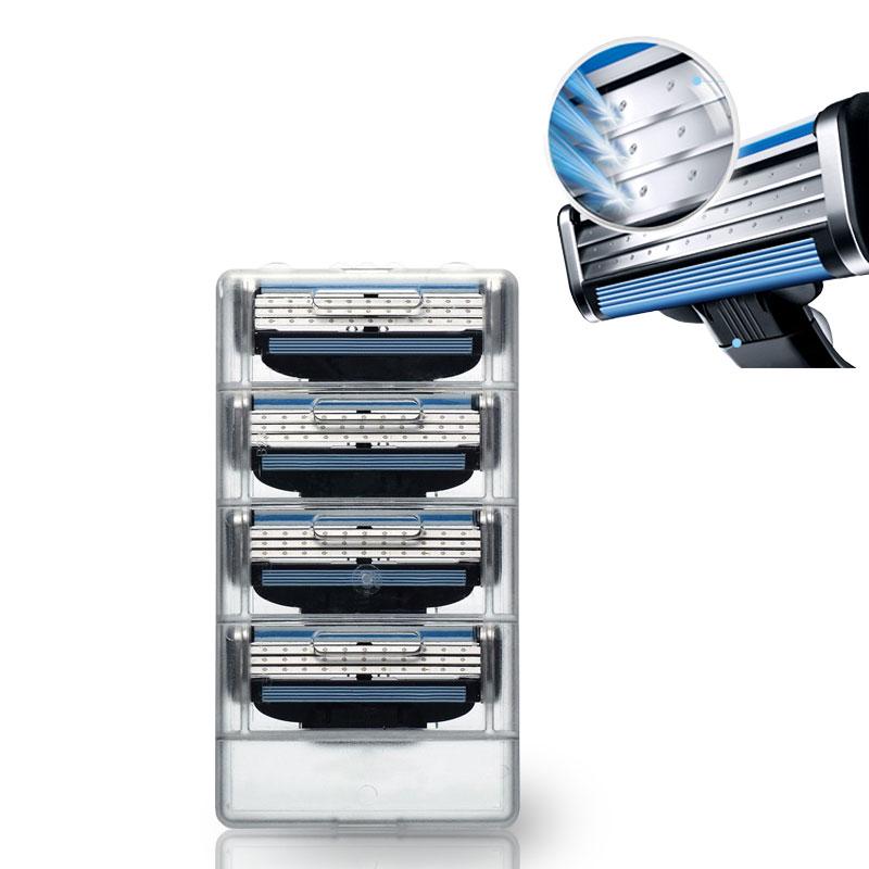 16 шт./упак., брендовые мужские бритвенные лезвия для лица, Mache 3, бритвенные лезвия для мужчин, стандартные для России, Европы и США