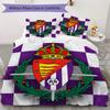 Real Valladolid Pattern Bedding uilt Set uilt Cover Pillowcase Home Decoration Birthday Gift (1 * duvet cover + 2 * pillowcase without core)