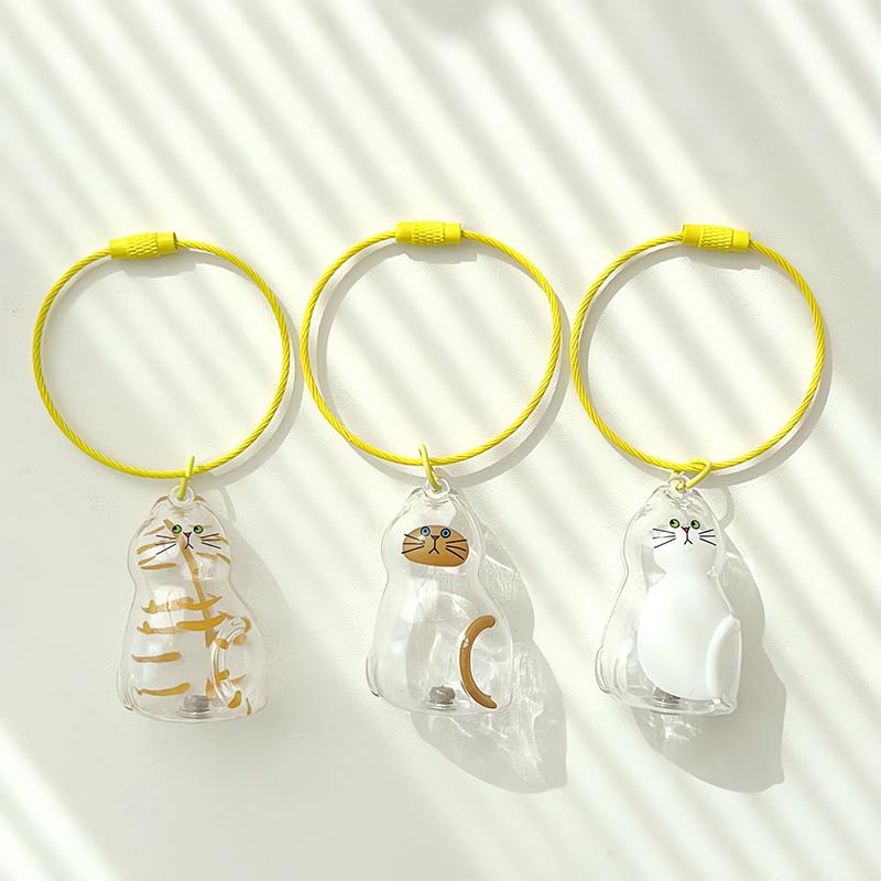 Cat Hair Storage Memorial Pendant Bag Charm,Pet Fur Keepsake Box,Keyring Diy Hangnging Decor Accessories,Gift For Cat Lovers