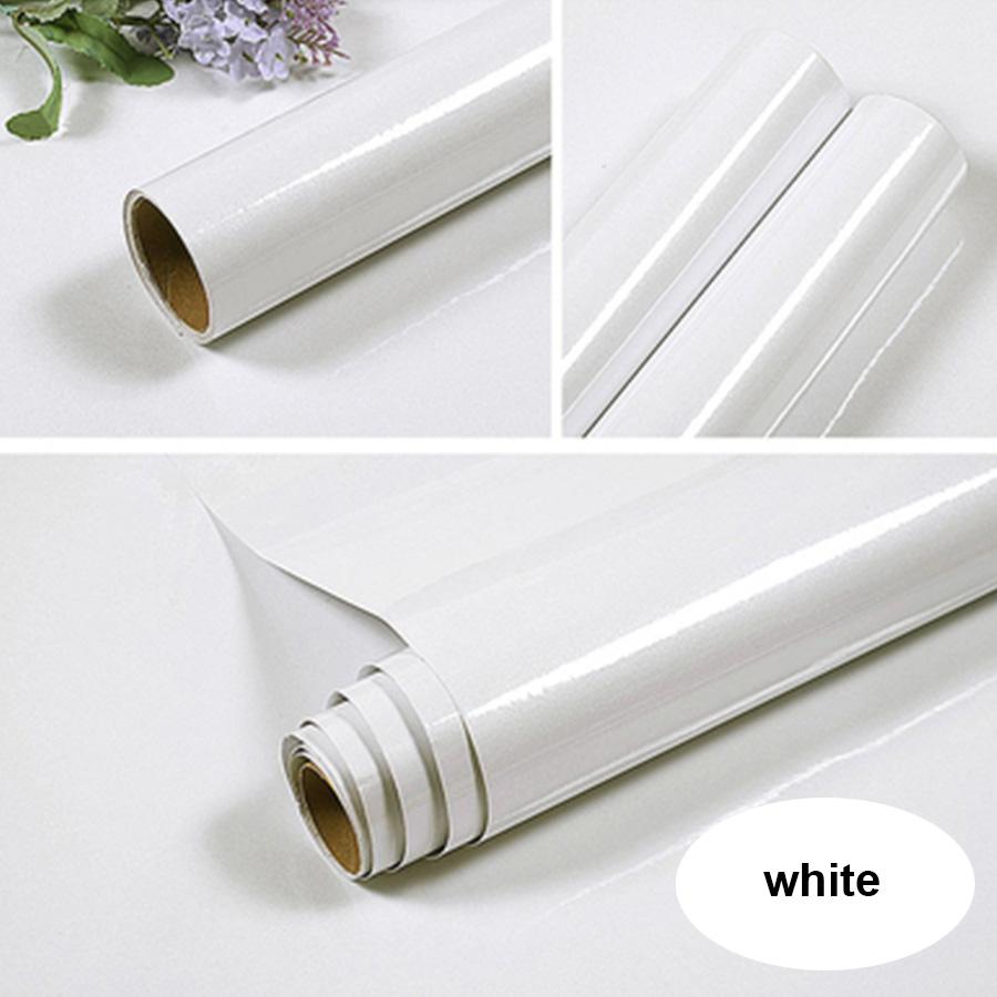 Перламутровые Однотонные Маслостойкие ПВХ Обои Самоклеящаяся Водонепроницаемая Ремонтная Наклейка для Кухонной Мебели Стола Шкафа