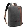 Men Backpacks Cool Bell Nylon/Canvas Male Backpack &Shoulder Bag& Messenger Bag& Handbag 15.6/17.3 Inch Black/Gray CB-5506