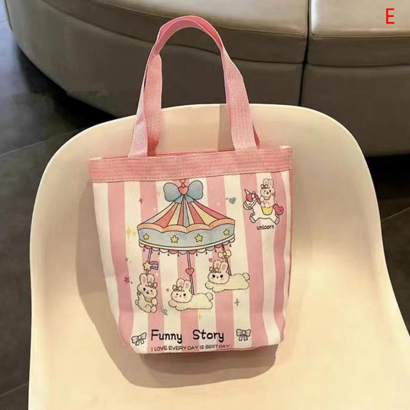 Милая сумка-ведро с дудлами, сумка-цилиндр с мультяшным принтом, холщовая сумка, женская сумочка, сумка для ланча, сумка-шоппер, школьная сумка