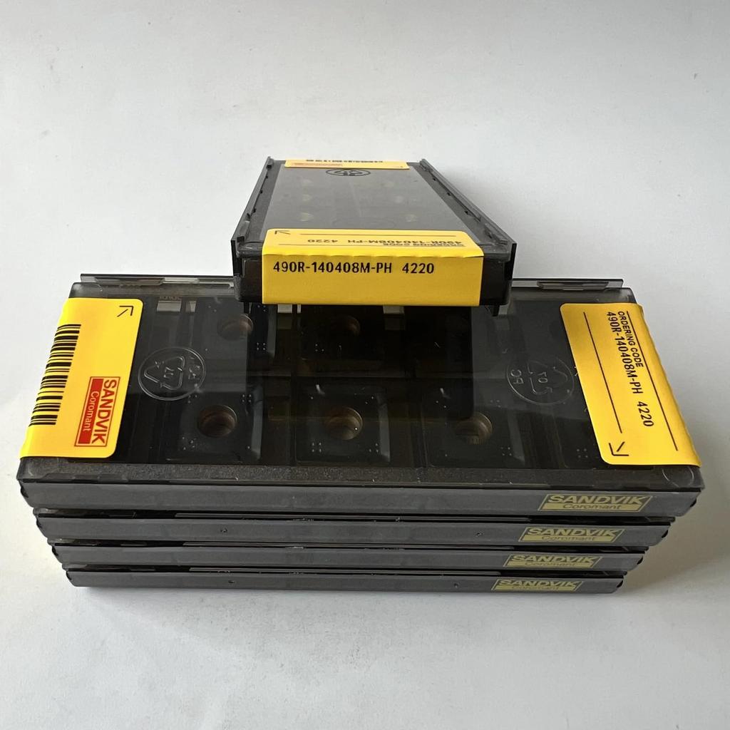Original Sandvik / 490R-140408M-PH 4220 / CNC Lathe Carbide Blade 10 Pcs