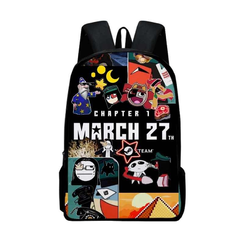 Bbq Dream Ena Student Book Backpack Fashionable Prints Schoolbag Gifts Kids