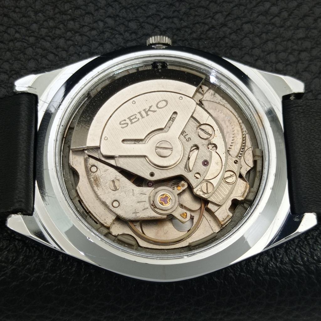 ВИНТАЖНЫЕ ОТРЕМОНТИРОВАННЫЕ МУЖСКИЕ АВТОМАТИЧЕСКИЕ ЧАСЫ SEIKO 6309A ЯПОНИЯ БЕЛЫЙ ЦИФЕРБЛАТ a443010-1
