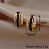 CAOSHI Elegant Daily Wearable Stud Earrings for Women Temperament Gold Color Engagement Jewelry Personalized Female Accessories