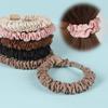 6PCS Brown Black Solid Elastic Hair Ties Scrunchies Women Girls Ponytail Holder Hair Bands Headbands Hair Accessories Fashion
