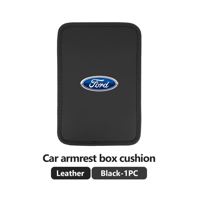 DFXB4 For Ford Car Armrest Cushion Leather Ice Silk Anti Scratch Console Cover Escape Ecosport Fusion Explorer Expedition Taurus