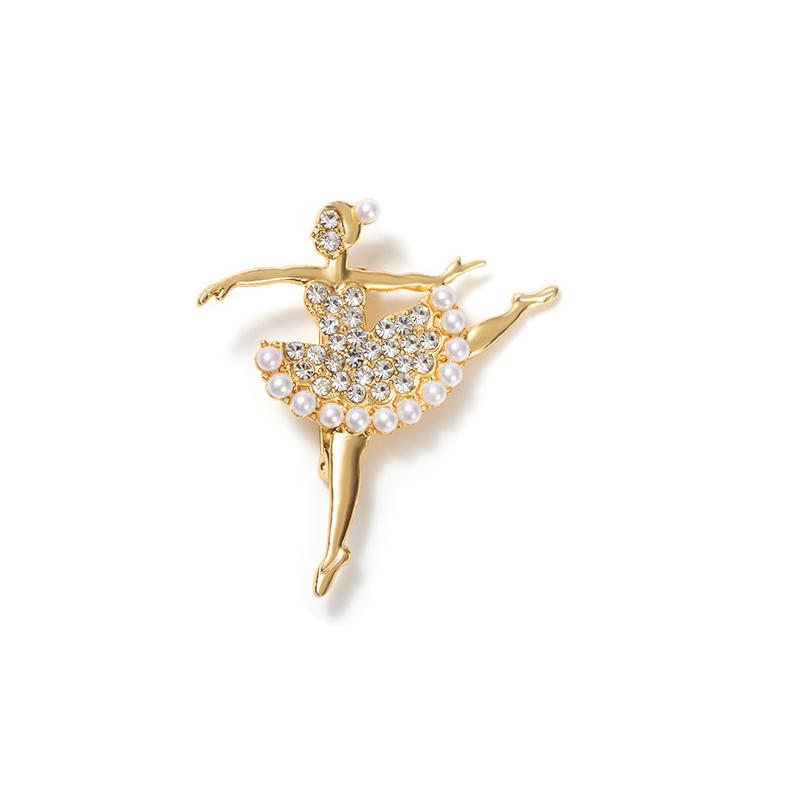 Милые броши в виде танцующих девочек  Броши-булавки в виде балерин AVE