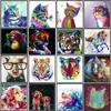 5D Diamond Painting Color Animal New Products Diamond Embroidery Tiger/Cat/Dog DIY Cross Stitch Home Decoration New Year Gift