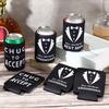 6 Pack Groomsmen Best Man Proposal Can Coolers Bachelor Gifts Groomsmen Gifts Funny Novelty Neoprene Hugger Can Sleeve Favors for Bachelor Party for