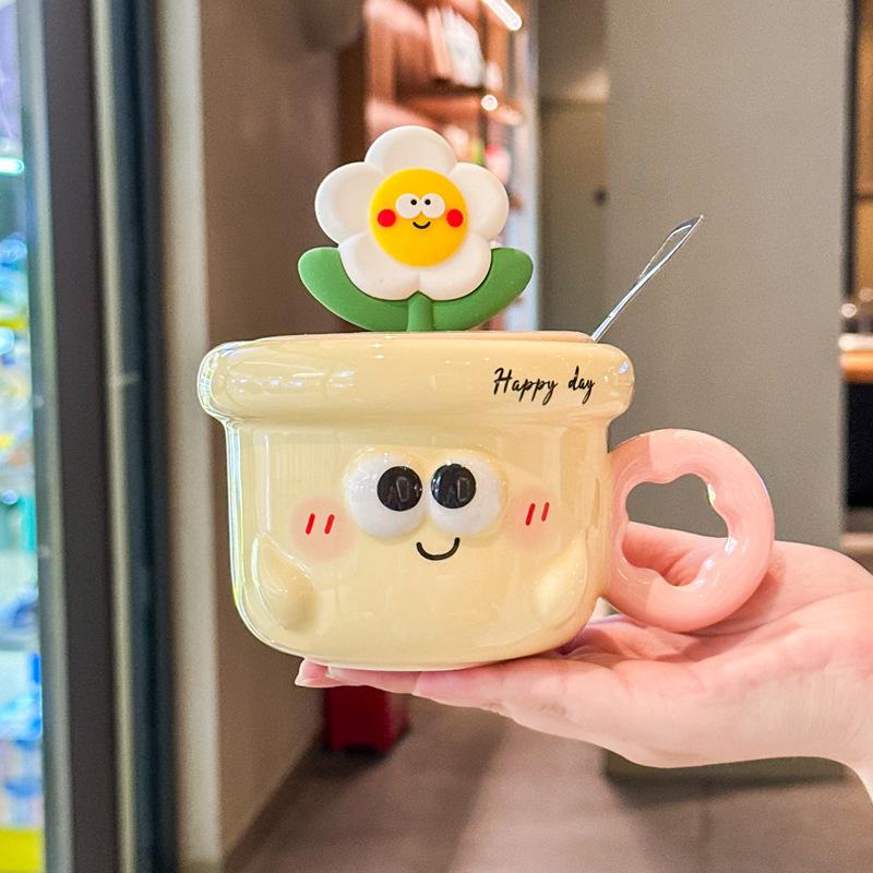 Подарок на выпускной Милая чашка с ручной росписью цветов для одноклассников и учителей Керамическая чашка Чашка для кофе и воды Кружка Сувенир