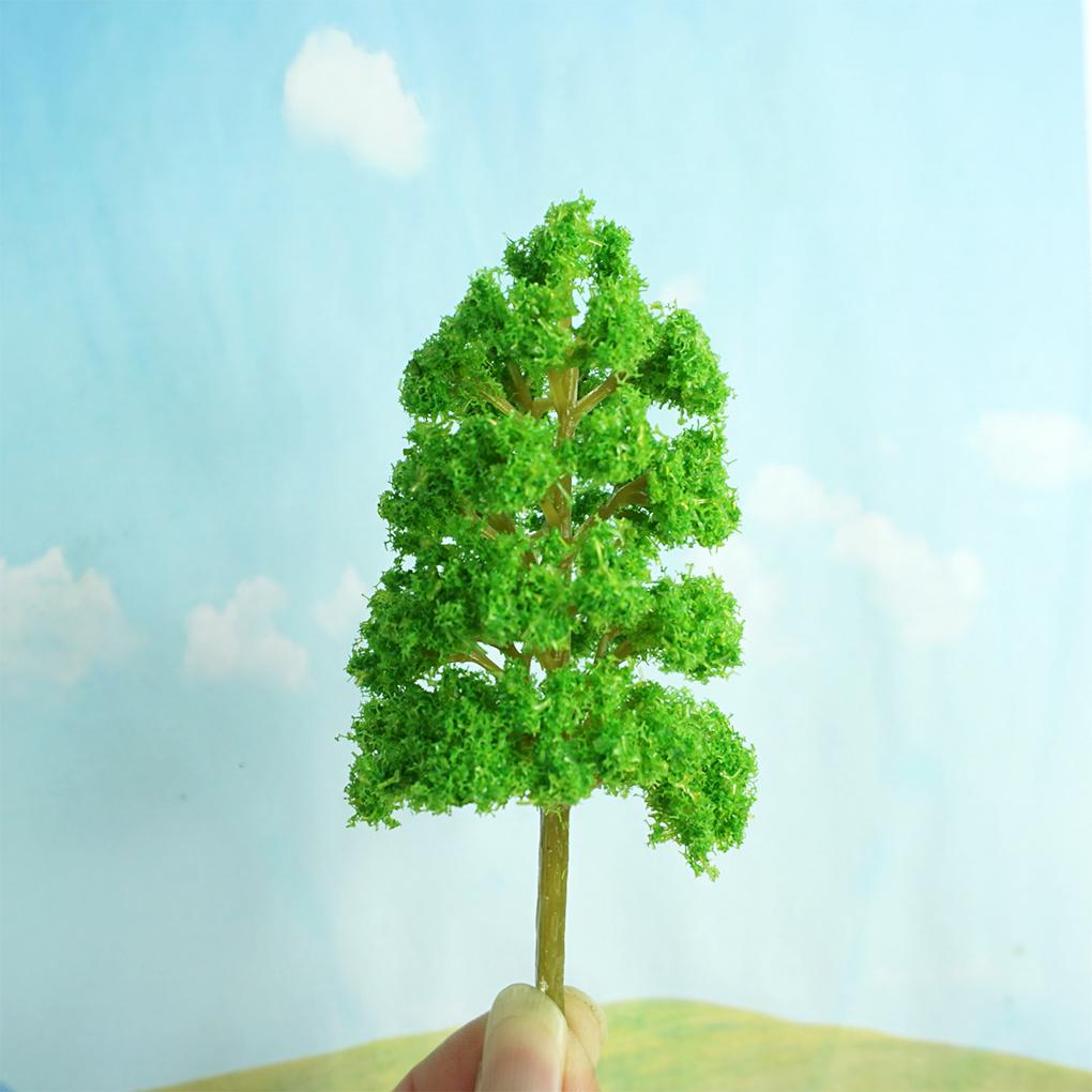 10 штук миниатюрных искусственных деревьев, пластиковые имитации растений, ландшафтный орнамент, аксессуары для дома, офисов