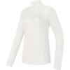 Fitted Long Sleeve Breathable Half-Zip Fitness T-Shirt Women Tops White A11W441202F-WT