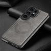 Ретро Кожаный Чехол Для Magsafe Для Samsung Galaxy S26 S25 Edge S24 FE S23 S22 Plus Ultra A57 A37 A17 A56 A36 Магнитная Задняя Крышка