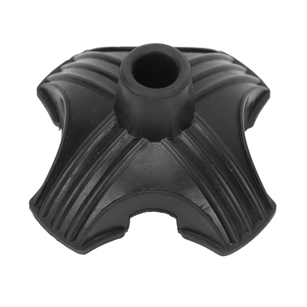 Quad Support Cane Tip Slip Resistance Wearproof Thickened Quadruple Replacement Rubber Cane Tips