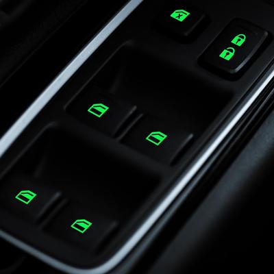 Флуоресцентная светящаяся наклейка на выключатель автомобильного окна для стекла и кнопок